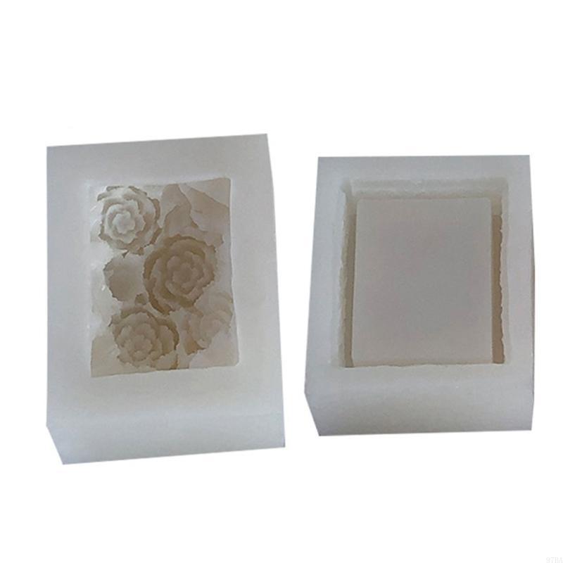 Casting Mold Jewelry Silicone Rubber - 97BA boîte rangement pivoine, moules en