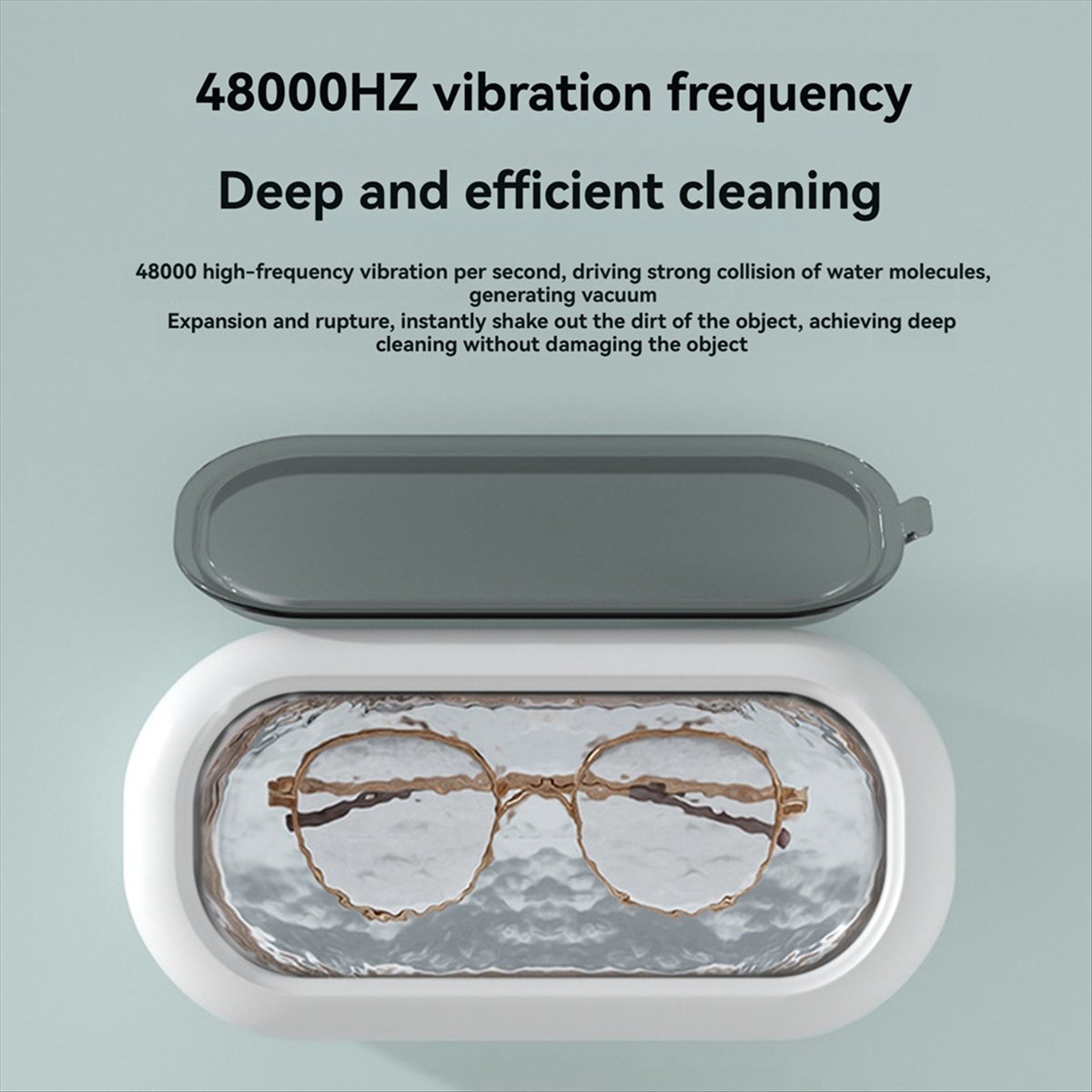 Ultrasonic Jewelry Cleaner Digital Timer - Nettoyeur à ultrasons pour bijoux A77K,