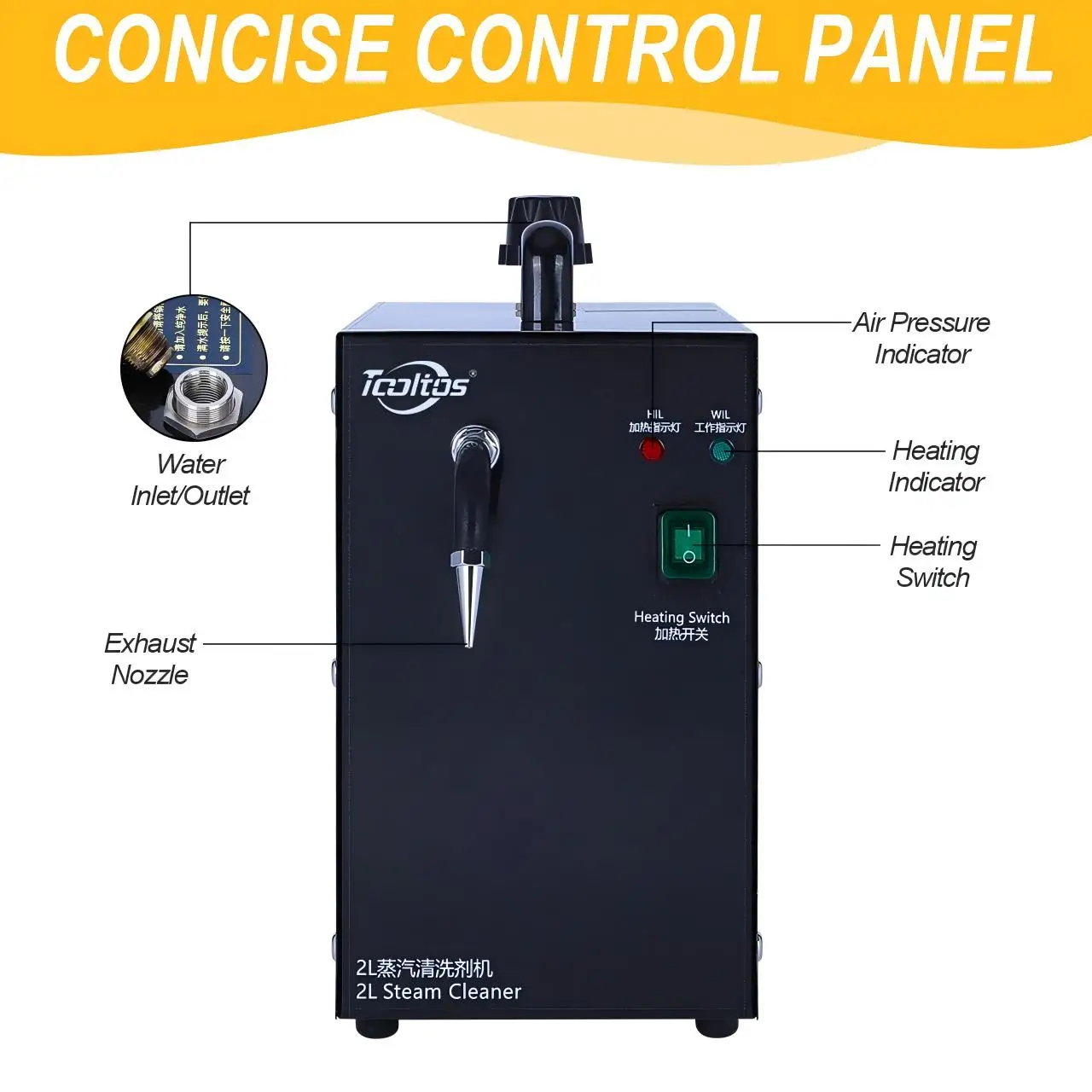 Jewelry Steam Cleaner Professional 2L - Machine de nettoyage professionnelle pour outils