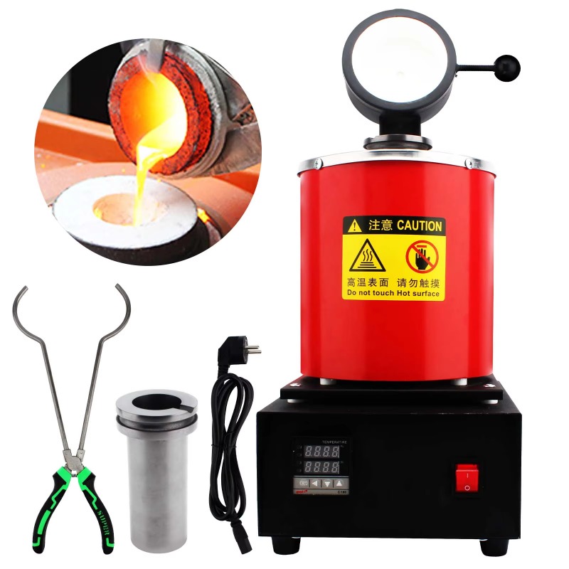 Gold Melting Furnace Crucible 2Kg - Fourneau de fusion numérique miniature 2000F