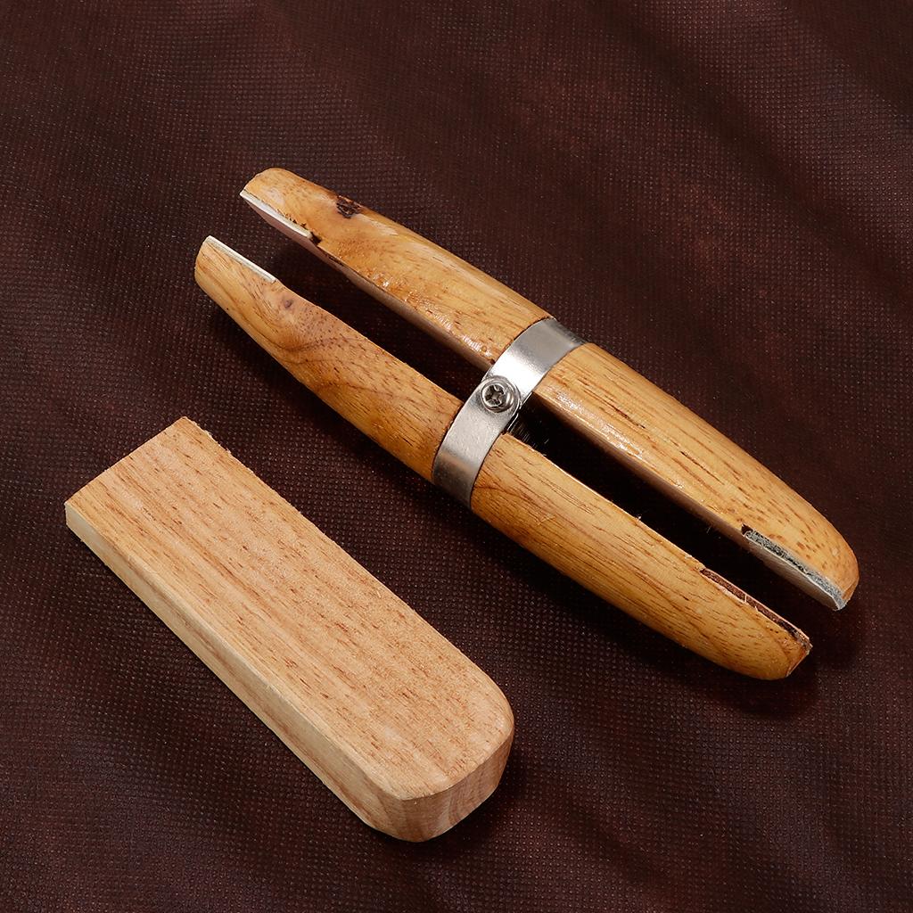 Ring Clamp Wood Jewelry Setting Tool - Support professionnel en bois pour anneau,
