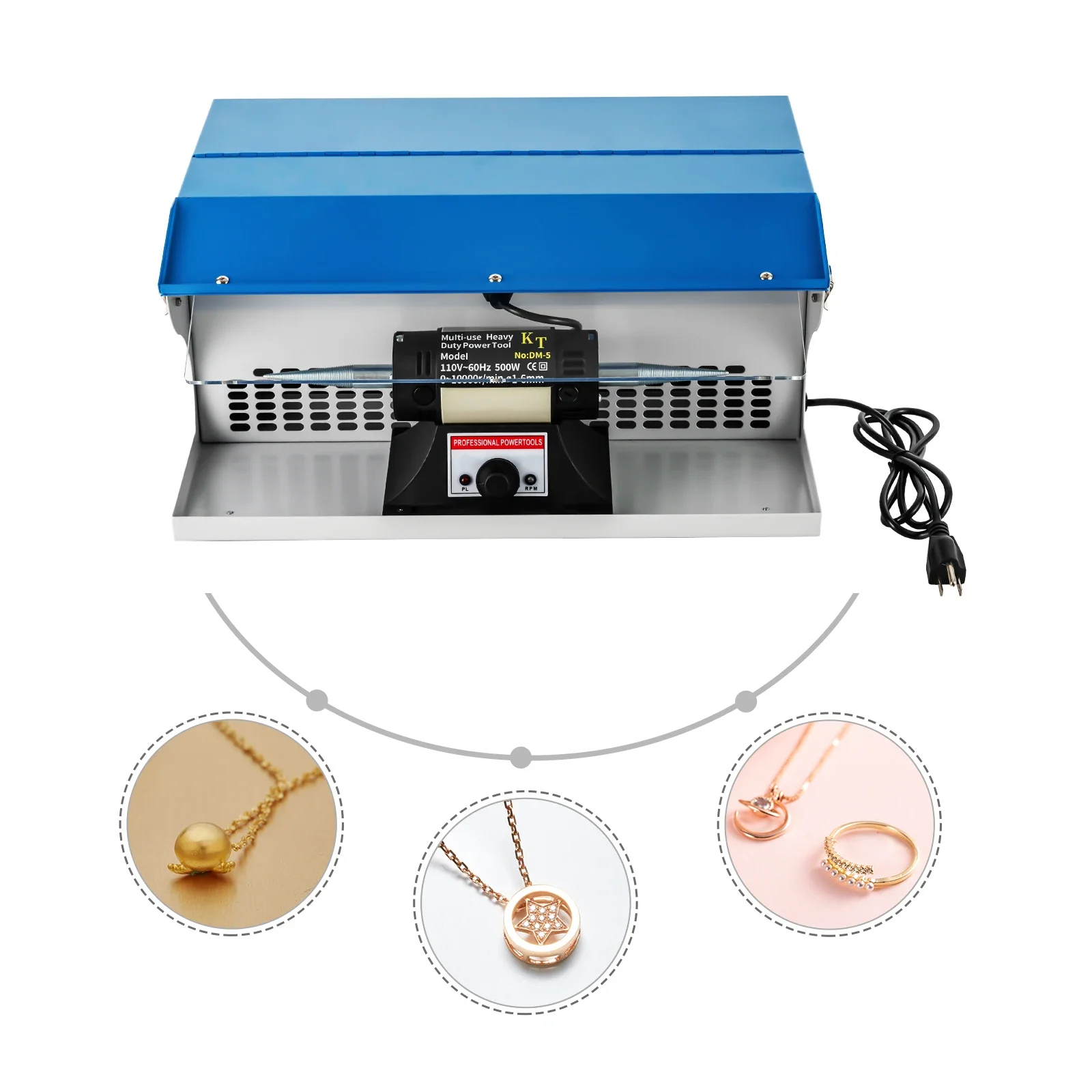 Bench Buffer Jewelry Polishing Machine - Machine à polir les bijoux, polisseuse