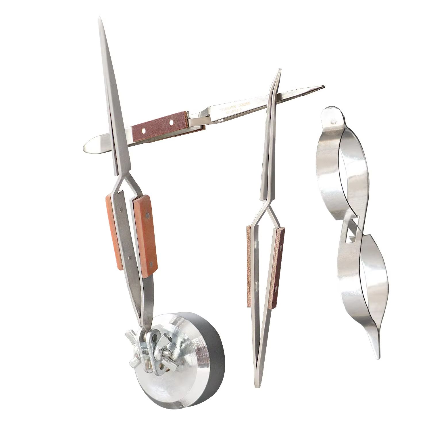 Third Hand Soldering Tweezers Base - Outil de précision pour bijoux avec