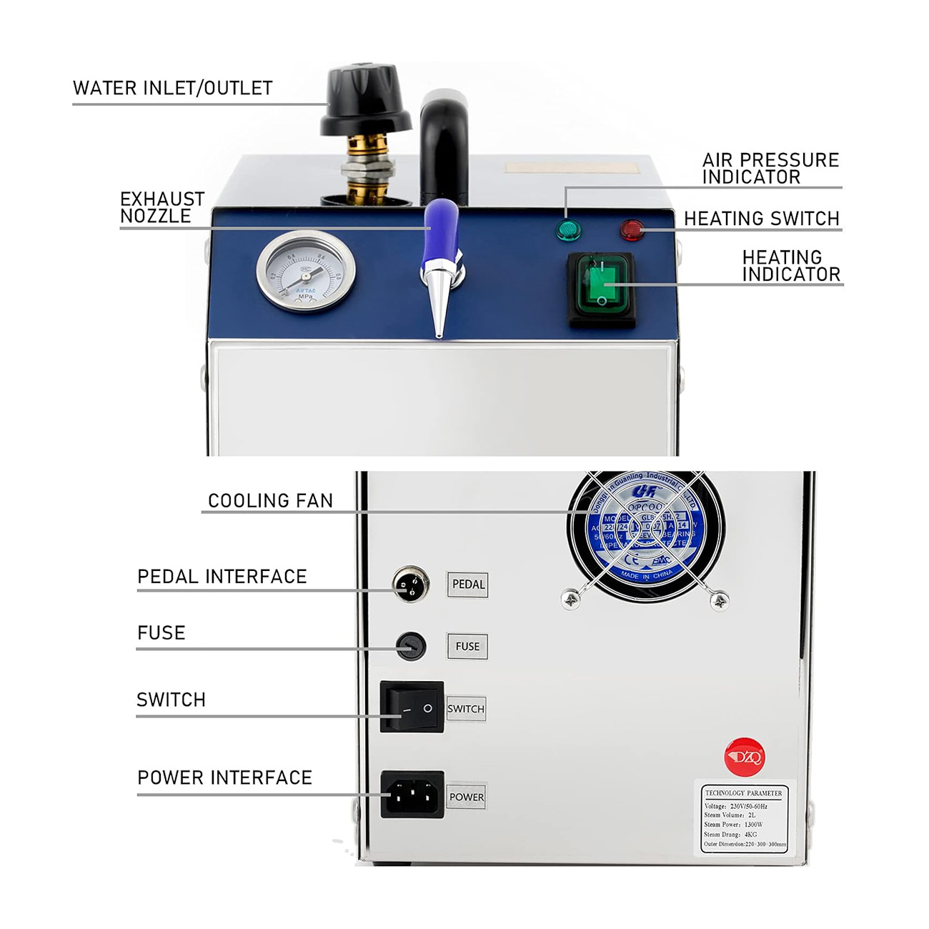 Nettoyeur vapeur professionnel - Jewelry Steam Cleaner Professional 2L avis et prix