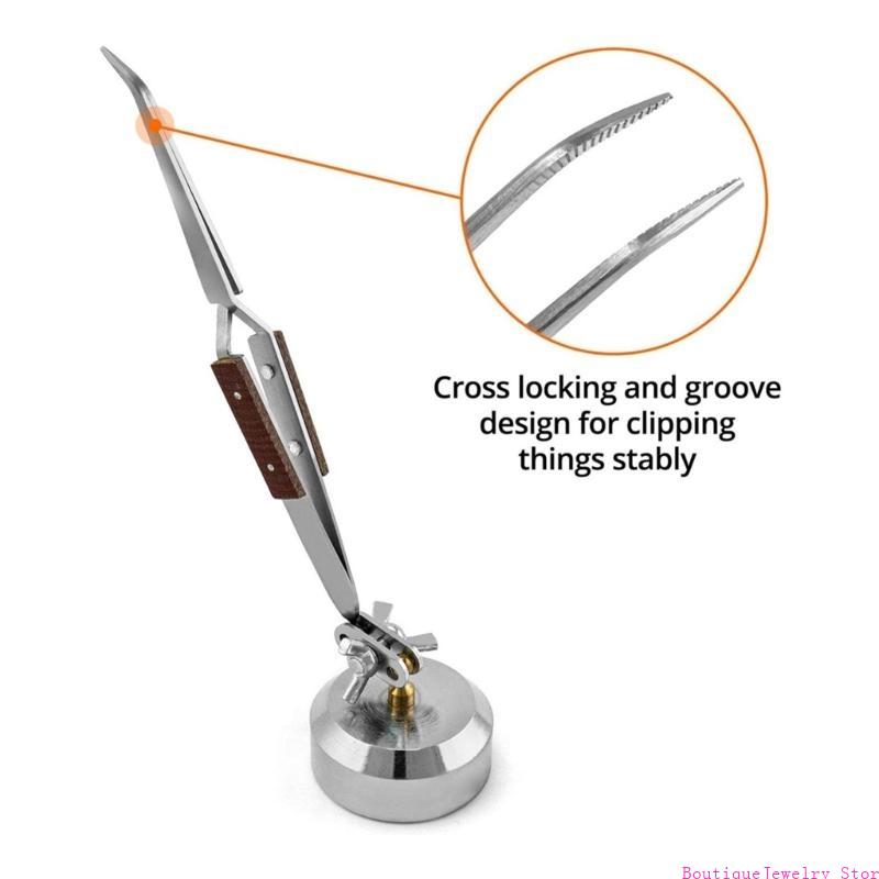 Pincettes à souder à verrouill - Third Hand Soldering Tweezers Base avis et prix