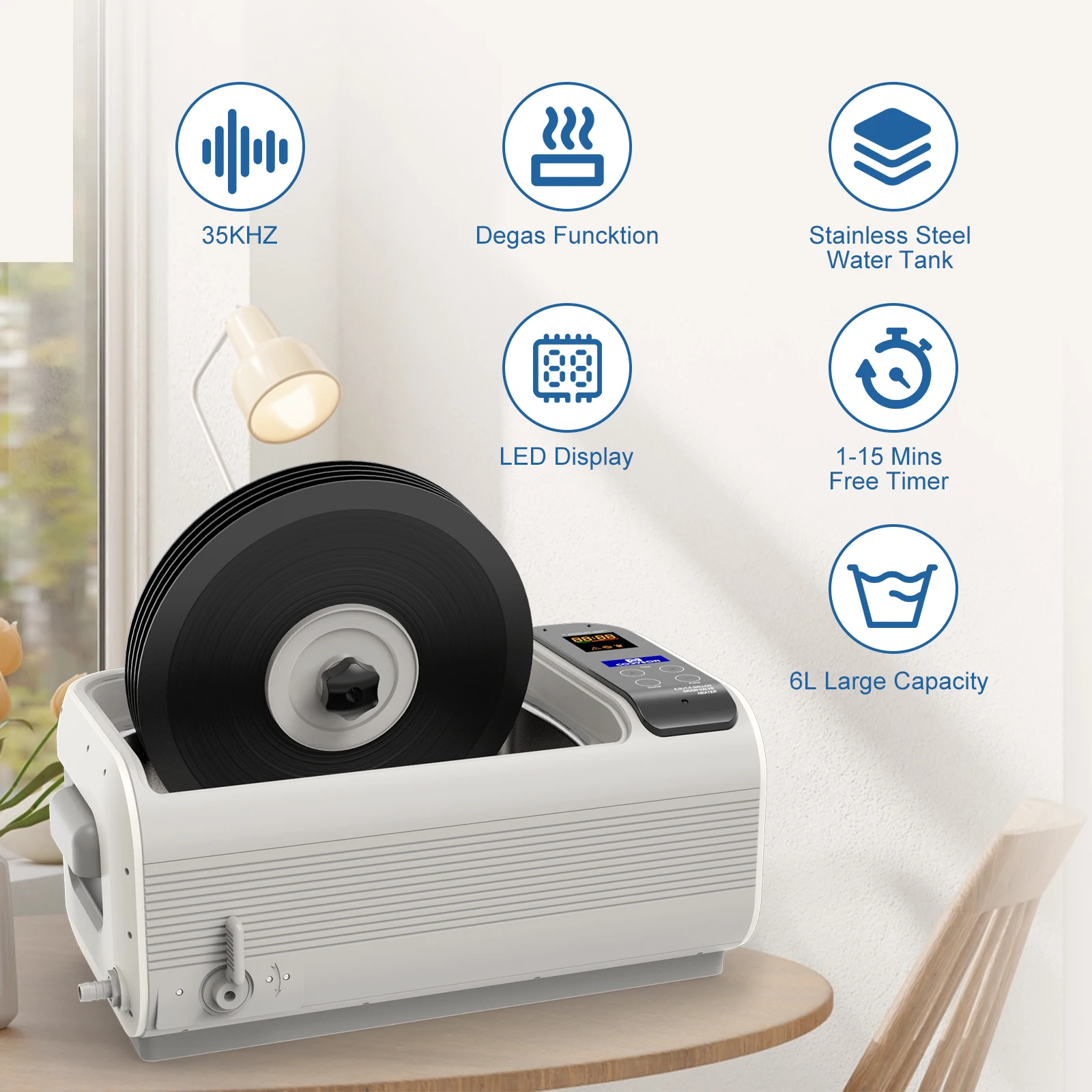 &Nettoyeur à ultrasons avec ba - Ultrasonic Jewelry Cleaner Digital Timer avis et prix