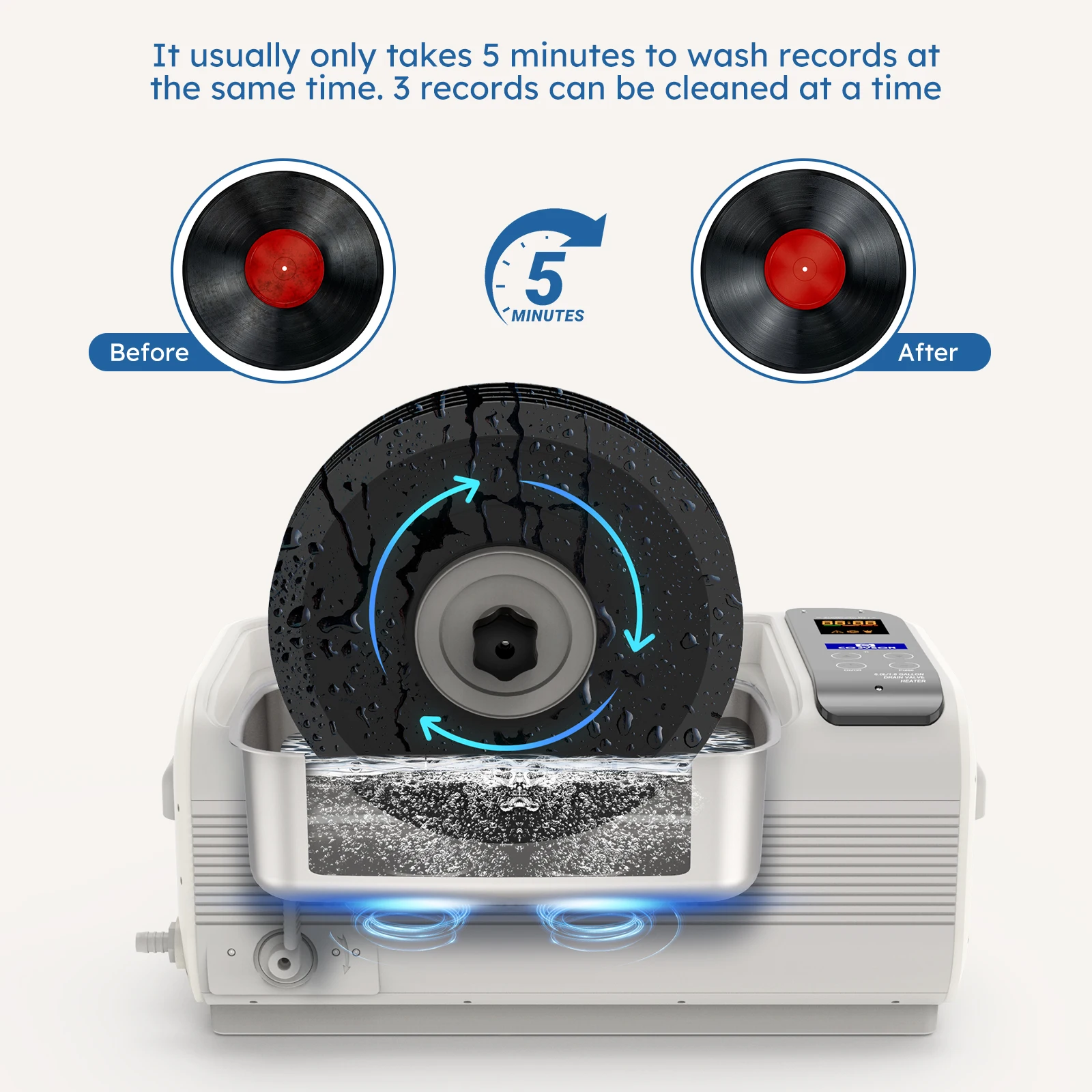 &Nettoyeur à ultrasons avec ba - Ultrasonic Jewelry Cleaner Digital Timer avis et prix