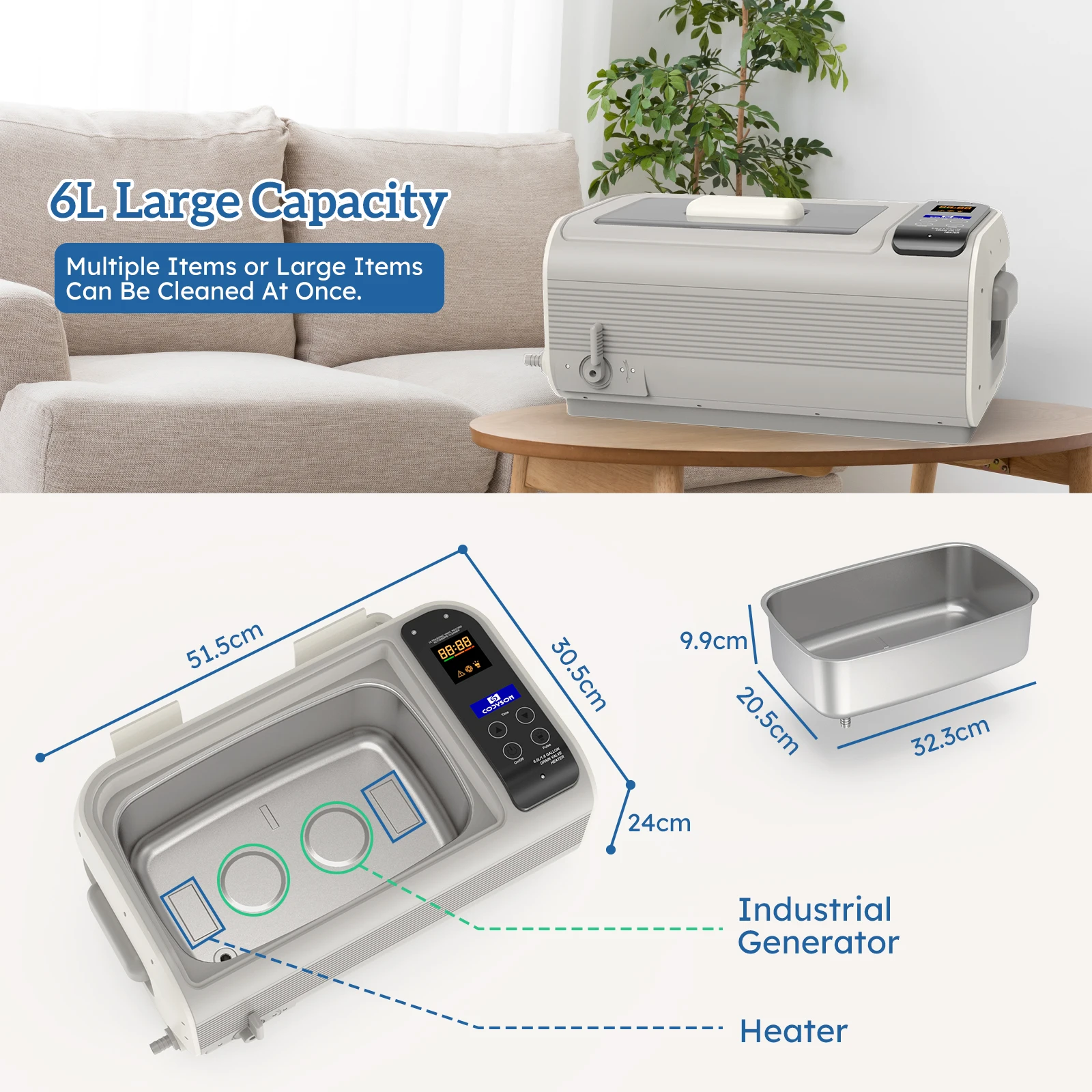 &Nettoyeur à ultrasons avec ba - Ultrasonic Jewelry Cleaner Digital Timer avis et prix