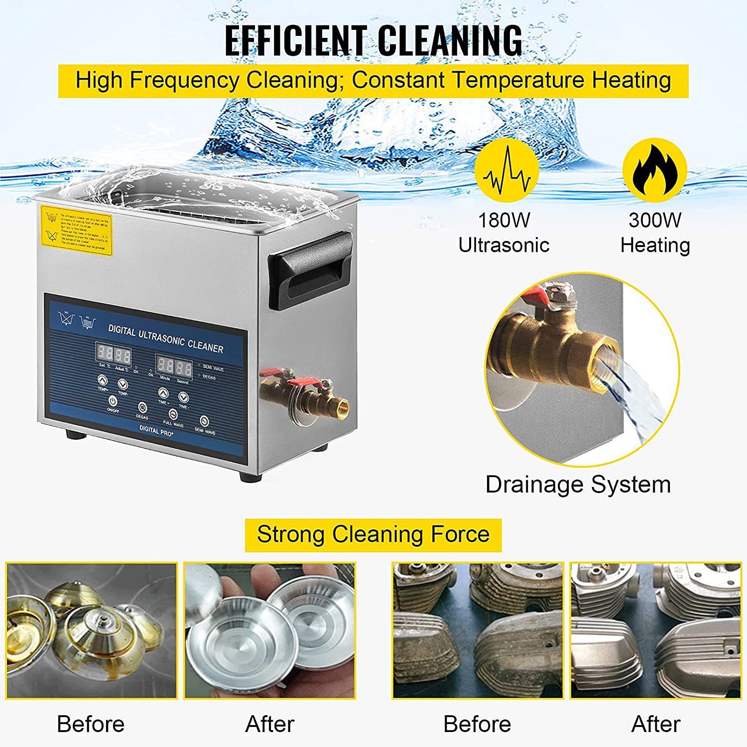 Nettoyeur à ultrasons professi - Ultrasonic Jewelry Cleaner Digital Timer avis et prix