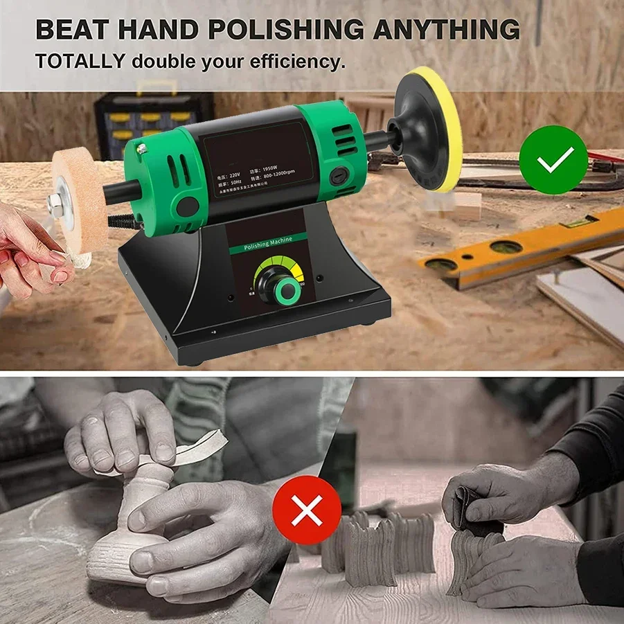 2025 1950W Polisseuse de banc  - Bench Buffer Jewelry Polishing Machine avis et prix