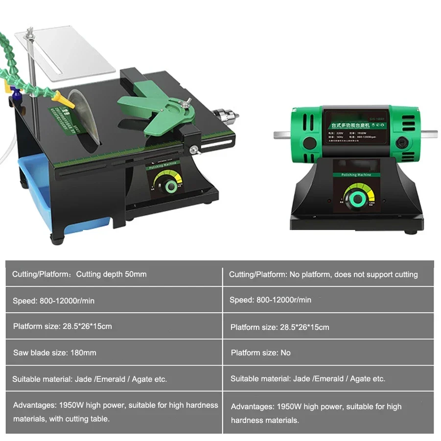 2025 1950W Polisseuse de banc  - Bench Buffer Jewelry Polishing Machine avis et prix