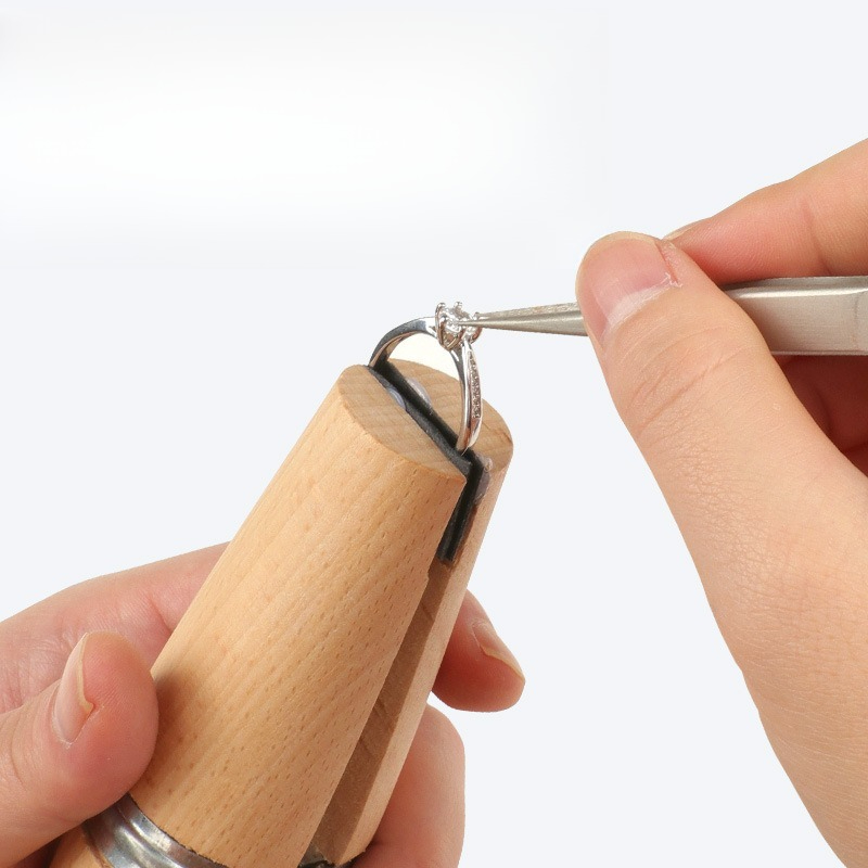 Pince à anneau en bois anti-ra - Ring Clamp Wood Jewelry Setting Tool avis et prix