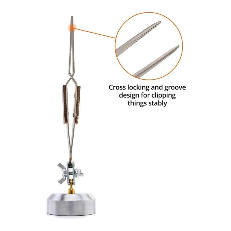 Pincettes troisième main avec  - Third Hand Soldering Tweezers Base avis et prix