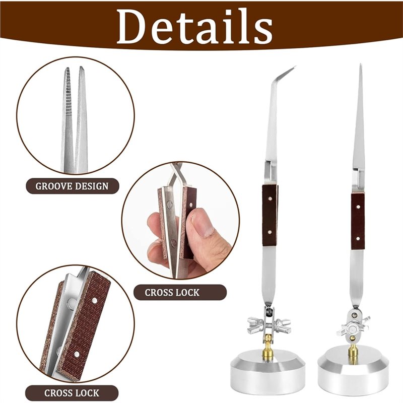 Pince à souder AT63 avec base, - Third Hand Soldering Tweezers Base avis et prix