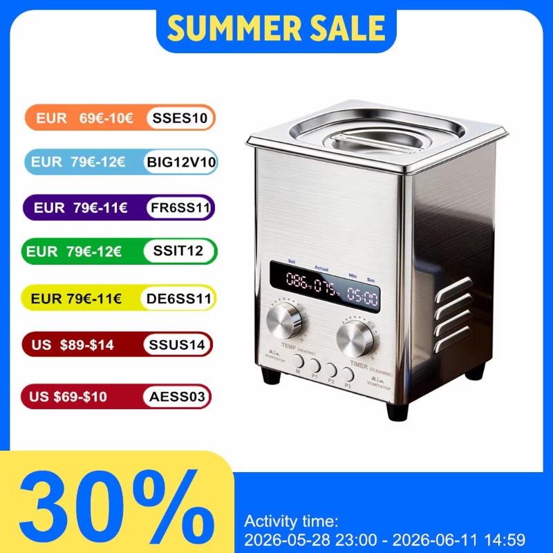 【Hot】 Nettoyeur à ultrasons 2L - Ultrasonic Cleaner Machine Glasses Denture avis et prix