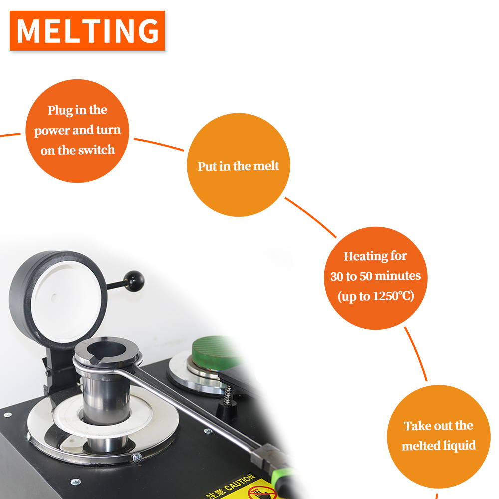 110V 2kg 1150 ℃   Machine de f - Gold Melting Furnace Crucible 2Kg avis et prix