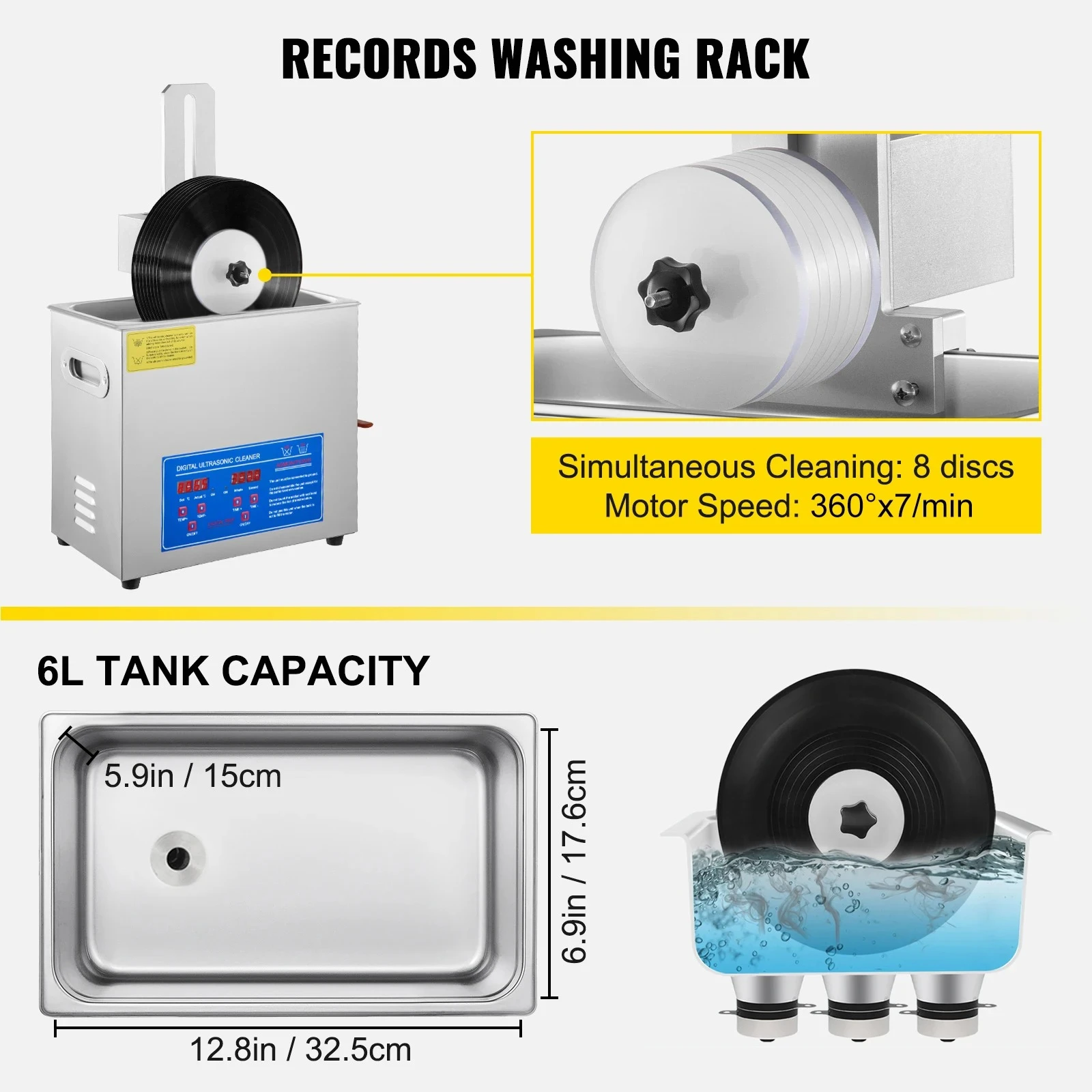Machine à laver portable | Net - Ultrasonic Jewelry Cleaner Digital Timer avis et prix