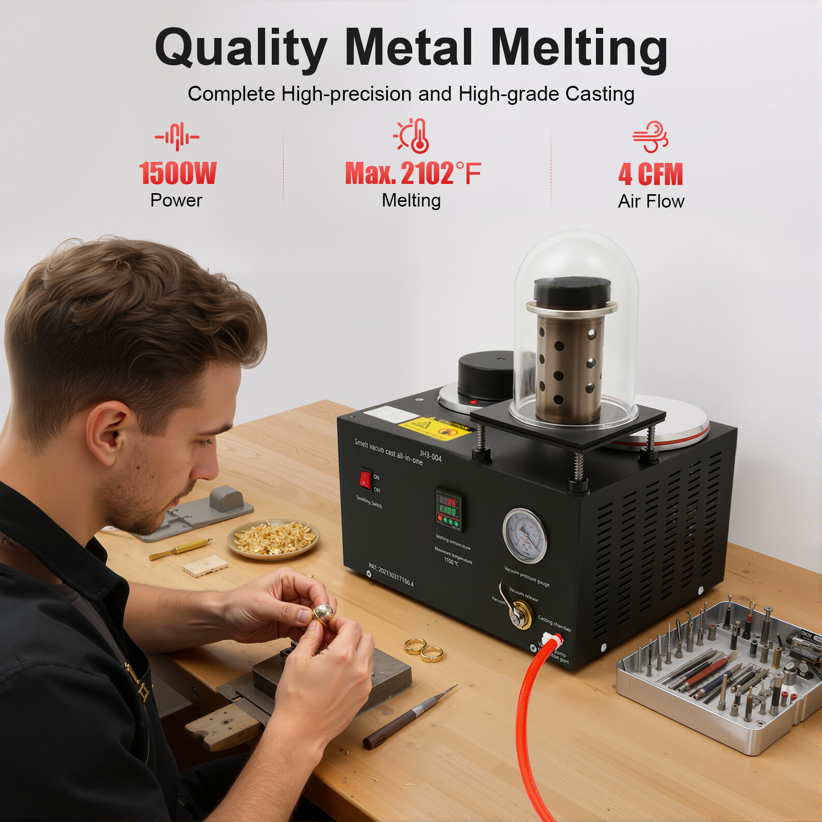 Machine de moulage sous vide 1 - Gold Melting Furnace Crucible 2Kg avis et prix